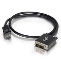 Câble adaptateur DisplayPort mâle vers DVI-D mâle à liaison simple de 2 M - Noir Câble adaptateur DisplayPort mâle vers DVI-D mâle à liaison simple de 2 M - Noir