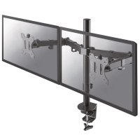 Le support de bureau NewStar, modèle FPMA-D550DBLACK, est un montage inclinable, pivotant et rotatif, pour 2 écrans plats jusqu'à 81.28 cm (32") . Le support de bureau NewStar, modèle FPMA-D550DBLACK, est un montage inclinable, pivotant et rotatif, pour 2 écrans plats jusqu'à 81.28 cm (32") .