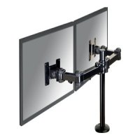 Le support de bureau NewStar, modèle FPMA-D960DG est un support de bureau avec inclinaison, rotation et pivot pour deux écrans plats jusqu’à 27” (69 cm). Le support de bureau NewStar, modèle FPMA-D960DG est un support de bureau avec inclinaison, rotation et pivot pour deux écrans plats jusqu’à 27” (69 cm).