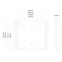 Le support mural NewStar, modèle FPMA-W25BLACK est un support mural fixe pour écrans plats jusqu'à 76.2 cm (30") (76 cm). Le support mural NewStar, modèle FPMA-W25BLACK est un support mural fixe pour écrans plats jusqu'à 76.2 cm (30") (76 cm).