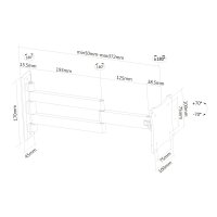 Le support mural NewStar, modèle FPMA-W830 est inclinable, pivotant et a une paroi rotative de montage pour écrans plats jusqu'à 68.58 cm (27") (69 cm). Le support mural NewStar, modèle FPMA-W830 est inclinable, pivotant et a une paroi rotative de montage pour écrans plats jusqu'à 68.58 cm (27") (69 cm).
