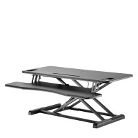 Le poste de travail NewStar assis-debout, modèle NS-WS300BLACK convertit une table standard en poste de travail assis-debout très confortable pour la santé. Le poste de travail NewStar assis-debout, modèle NS-WS300BLACK convertit une table standard en poste de travail assis-debout très confortable pour la santé.