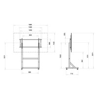 Le support mobile NewStar, modèle PLASMA-M3000E est un socle mobile au sol pour les écrans plats jusqu'à 254 cm (100") (254 cm). Le support mobile NewStar, modèle PLASMA-M3000E est un socle mobile au sol pour les écrans plats jusqu'à 254 cm (100") (254 cm).