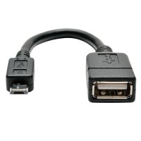 5 Pin Micro USB A to USB A M/F 6" 5 Pin Micro USB A to USB A M/F 6"