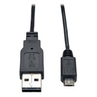 Universal Reversible USB 2.0 Hi-Speed Super-Slim Cable (Reversible A to 5Pin Micro B M/M) 6-ft. Universal Reversible USB 2.0 Hi-Speed Super-Slim Cable (Reversible A to 5Pin Micro B M/M) 6-ft.