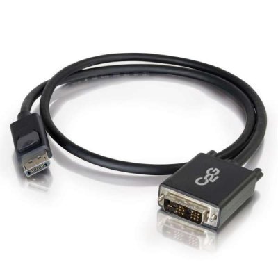 Câble adaptateur DisplayPort mâle vers DVI-D mâle à liaison simple de 2 M - Noir Câble adaptateur DisplayPort mâle vers DVI-D mâle à liaison simple de 2 M - Noir