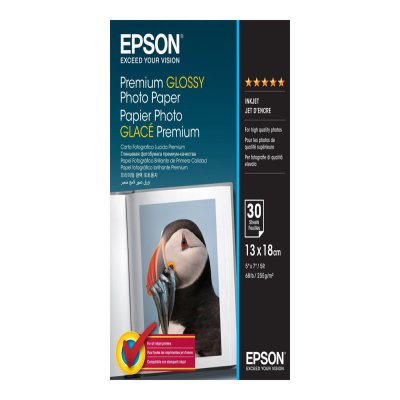 RAMETTE 30F PAPIER PHOTO GLACE 255G 13X18CM EPSON ORIGINE