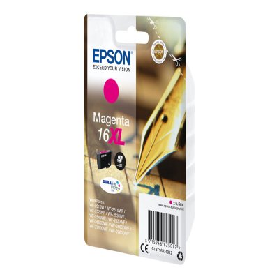 EPSON Serie Stylo Encre Durabri EPSON 16XL cartouche dencre magenta haute capacité 6.5ml 450 pages 1-pack blister sans alarme EPSON Serie Stylo Encre Durabri EPSON 16XL cartouche dencre magenta haute capacité 6.5ml 450 pages 1-pack blister sans alarme