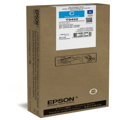 EPSON WF-C5xxx Ink Cart. XL Cyan 5000s EPSON WF-C5xxx Series Ink Cartridge XL Cyan 5000s EPSON WF-C5xxx Ink Cart. XL Cyan 5000s EPSON WF-C5xxx Series Ink Cartridge XL Cyan 5000s