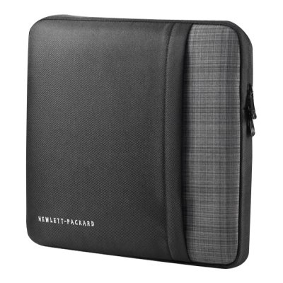HOUSSE D'ORDINATEUR PORTABLE 14" NOIR AVEC MOTIF ECOSSAIS GRIS