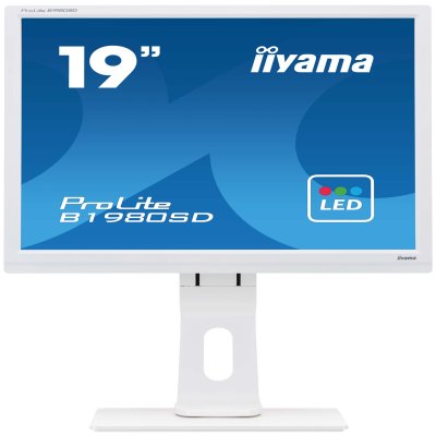 Ecran IIYAMA B1980SD-W1 5/4 VGA/DVI + HP - 19'' Blanc