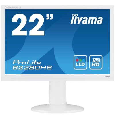 Ecran IIYAMA B2280HS-W1 VGA/DVI/HDMI + HP - 22'' Blanc