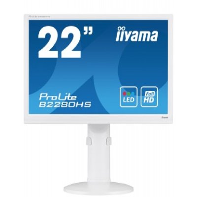 ECRAN IIYAMA PROLITE B2280HS-1 22" HDMI/DVI/VGA - BLANC ECO CONTRIBUTION 0.84 EURO INCLUS ECRAN IIYAMA PROLITE B2280HS-1 22" HDMI/DVI/VGA - BLANC ECO CONTRIBUTION 0.84 EURO INCLUS