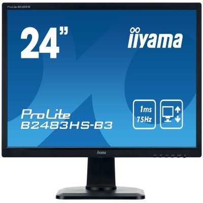 ECRAN LED 24" IIYAMA PROLITE 1920X1080 FULL HD (1080P) TN, 250 CD/M2 1000:1, HDMI,VGA,DISPLAYPORT RCP 0 +DEEE 1.42 EURO INCLUS