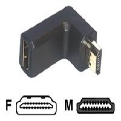 MCL Adaptateur coudé HDMI type A M/M (P) MCL Adaptateur coudé HDMI type A male / femelle (P) MCL Adaptateur coudé HDMI type A M/M (P) MCL Adaptateur coudé HDMI type A male / femelle (P)