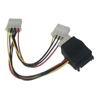 MCL - Adaptateur d alimentation SATA MCL - Adaptateur d alimentation SATA / 3 x Molex 5i1/4 femelle - 15cm MCL - Adaptateur d alimentation SATA MCL - Adaptateur d alimentation SATA / 3 x Molex 5i1/4 femelle - 15cm