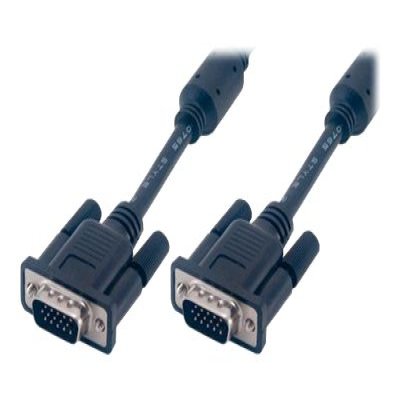 MCL - Cable SVGA HD15 male / male MCL - Cable SVGA HD15 male / male surblindé 3 coax + 9 fils - 20m Noir MCL - Cable SVGA HD15 male / male MCL - Cable SVGA HD15 male / male surblindé 3 coax + 9 fils - 20m Noir