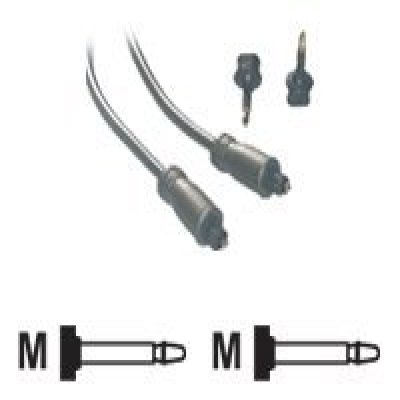 MCL Cable audio optique Toslink 2m (P) MCL Cable audio optique Toslink male / male + adaptateur - 2m (P) MCL Cable audio optique Toslink 2m (P) MCL Cable audio optique Toslink male / male + adaptateur - 2m (P)