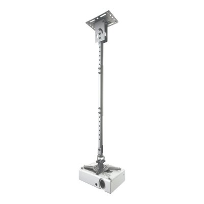 Ce support plafond pour projecteur NewStar universel, modèle BEAMER-C100SILVER, vous permet de monter un projecteur/beamer au plafond.