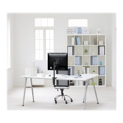 Le support de bureau NewStar, modèle FPMA-D1330BLACK, est un montage inclinable, pivotant et rotatif, pour écrans plats jusqu'à 76.2 cm (30") (76 cm). Le support de bureau NewStar, modèle FPMA-D1330BLACK, est un montage inclinable, pivotant et rotatif, pour écrans plats jusqu'à 76.2 cm (30") (76 cm).