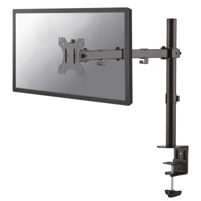 Le support de bureau NewStar, modèle FPMA-D550BLACK, est un montage inclinable, pivotant et rotatif, pour écrans plats jusqu'à 81.28 cm (32") .