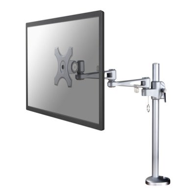 Le support de bureau NewStar, modèle FPMA-D935G est un support de bureau avec inclinaison, rotation et pivot pour écran plat jusqu’à 30” (76 cm).