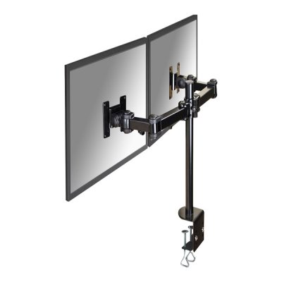 NEWSTAR Support Ecran 2x10-26P Pince NEWSTAR Support Bureau cran Plat pince 2x10-26P 12 kg Noire