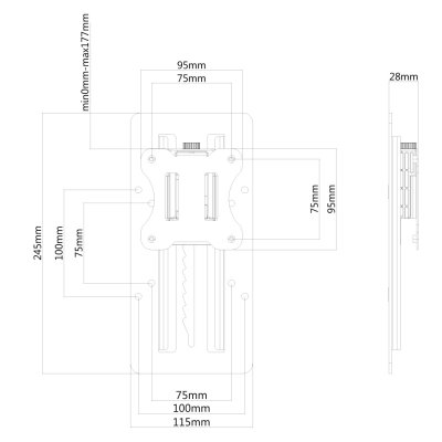 L'adaptateur NewStar, modèle FPMA-LIFT100BLACK, permet d'ajuster la hauteur d'un écran plat. L'adaptateur NewStar, modèle FPMA-LIFT100BLACK, permet d'ajuster la hauteur d'un écran plat.