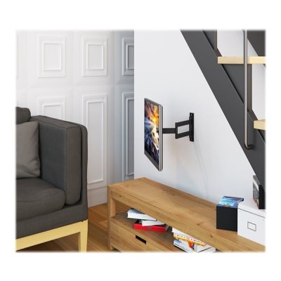 Le support mural NewStar, modèle FPMA-W830BLACK est un support mural avec inclinaison et pivot pour écrans jusqu’à 68.58 cm (27") (69 cm). Le support mural NewStar, modèle FPMA-W830BLACK est un support mural avec inclinaison et pivot pour écrans jusqu’à 68.58 cm (27") (69 cm).
