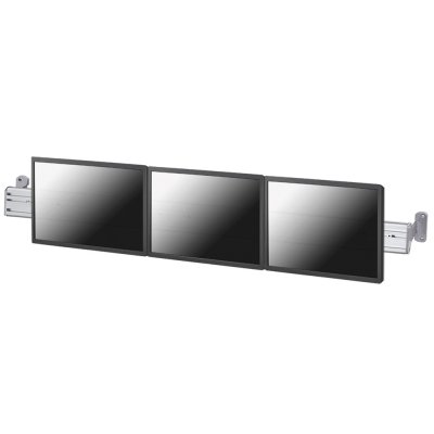 Le support mural NewStar, modèle FPMA-WTB100 est une barre porte-outils de 130 cm pour maximum 3 écrans plats jusqu’à 60.96 cm (24") (61 cm).