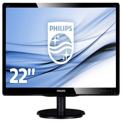 ECRAN PHILIPS LED 22" 16/10 VGA DVI 1680X1050