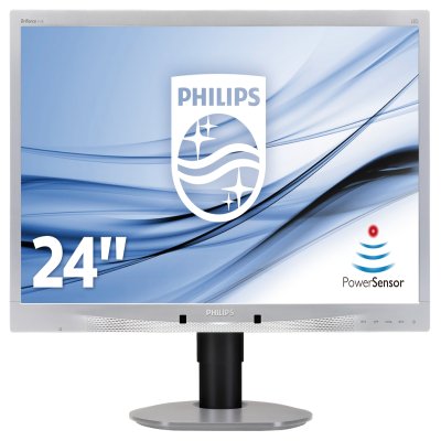 PHILIPS ECRAN BRILLIANCE B-LINE LED 24" 1920X1080 DVD-D VGA REGLABLE HAUTEUR PIVOT HAUTS PARL.