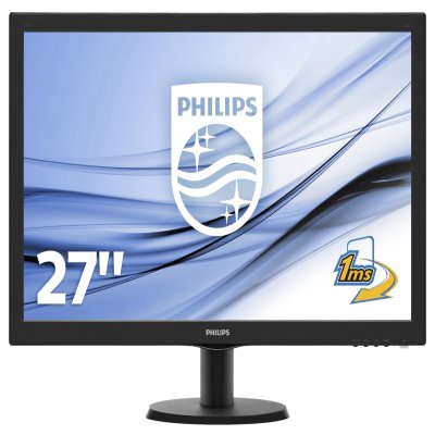 ECRAN PHILIPS LED 27" 16/9 VGA DVI HDMI 1920X1080 FULL HD 5MS NOIR HAUT-PARLEURS 300CD/M2 16/9 RCP 0 +DEEE 1.42 euro inclus