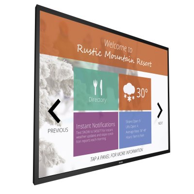 Philips Signage Solutions 43BDL4051T/00 affichage de messages Panneau plat de signalisation numérique 108 cm (42.5") Full HD Noir Écran tactile Android