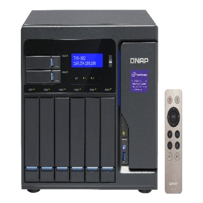 QNAP TVS-882-i5-16G-450W 8-Bay TurboNAS QNAP TVS-882-i5-16G-450W 8-Bay TurboNAS SATA 6G i5-6500 3&period;6GHz 16GB RAM 4-LAN 10G-ready iSCSI RAID 0 1 5 6 10 5&plus;spare 6&plus;spare