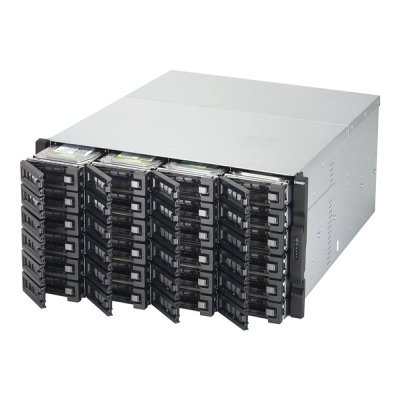 QNAP TVS-EC2480U-SAS-RP-8GE-R2 Rack24Bay QNAP TVS-EC2480U-SAS-RP-R2 Rack 24Bay SAS 12G SATA 6G Xeon E3-1246 v2 3&period;5GHz 8GE RAM LAN-10G2SF-MLX 40G ready without RailKit