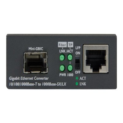 Fiber Media Converter with Open SFP Slot Fiber Media Converter with Open SFP Slot