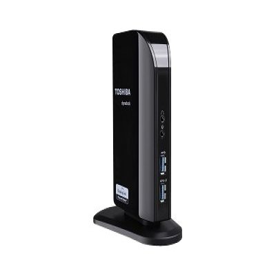 TOSHIBA Dynadock V3.0 plus usb dock TOSHIBA Dynadock V3.0 plus - Mini universele USB portreplicator usb 3.0 (DVI,LAN), black