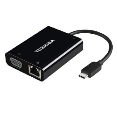TOSHIBA Adaptateur de voyage - USB-C ver TOSHIBA Adaptateur de voyage - USB-C vers LAN/VGA