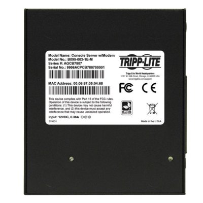 3x RS-232, Telnet/SSH/Raw TCP 3x RS-232, Telnet/SSH/Raw TCP