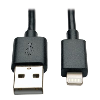 Cable USB Iphone 6 Noir -30cm pack 10