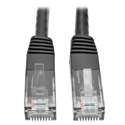 Cat6 Cable RJ45 M&sol;M Black 10 ft&period;