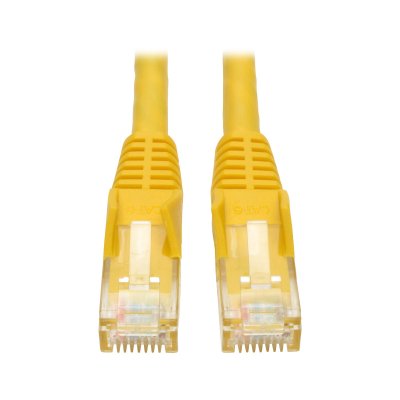 Cat6 Cable RJ45 M&sol;M Yellow 1ft