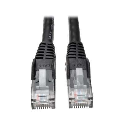 Cat6 Cable RJ45 M&sol;M Black 2ft