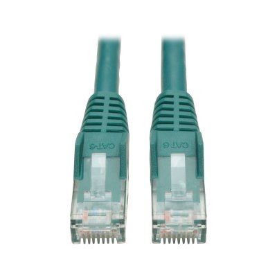 Cat6 Cable RJ45 M&sol;M Green 10ft