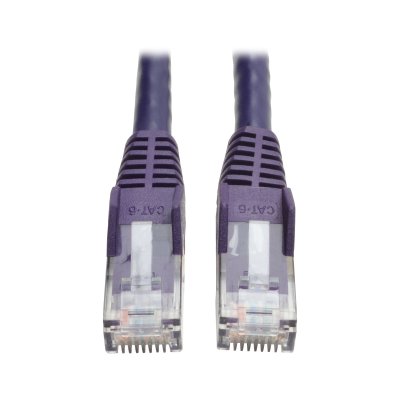 Cat6 Cable RJ45 M&sol;M Purple 10ft