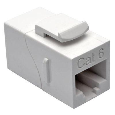 Cat6 Coupler RJ45 F&sol;F White