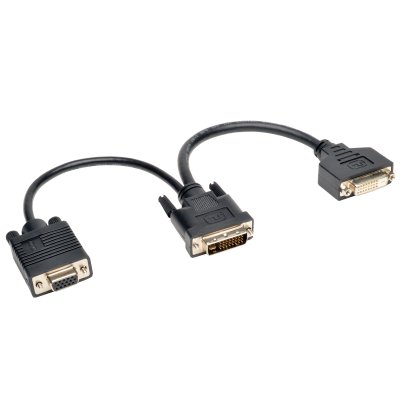 DVI Y Splitter Cable DVI-I M to DVI-D