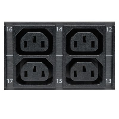 PDU surveillé monophasé 7,4 kW, prises 230V (36 C13 et 6 C19), IEC-309 32 A bleu, cordon 10 ft (3 m), vertical 0U PDU surveillé monophasé 7,4 kW, prises 230V (36 C13 et 6 C19), IEC-309 32 A bleu, cordon 10 ft (3 m), vertical 0U