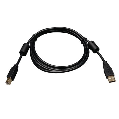 USB 2&period;0 Hi-Speed A&sol;B Cable with Ferrite